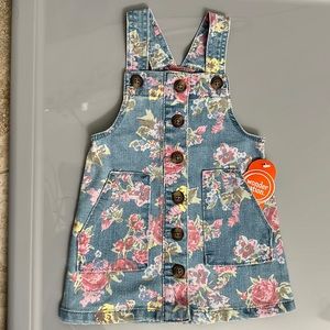 Floral pinafore dress